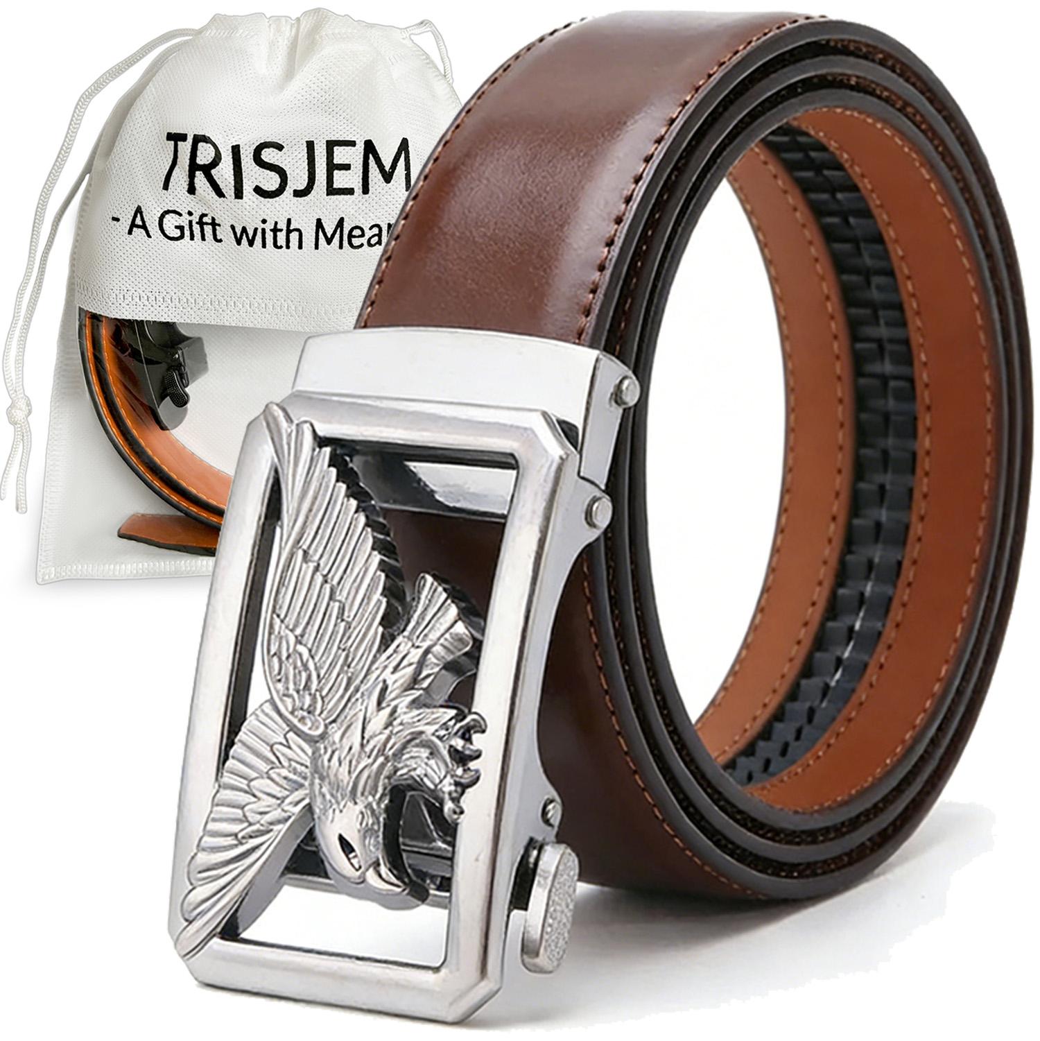 

Мужской ремень из натуральной кожи Золотистая Серебристая Автоматическая пряжка-орел Пояс для мужчины Высококачественный Дизайнерский Мужской поясной ремень 3,5 см 115CM