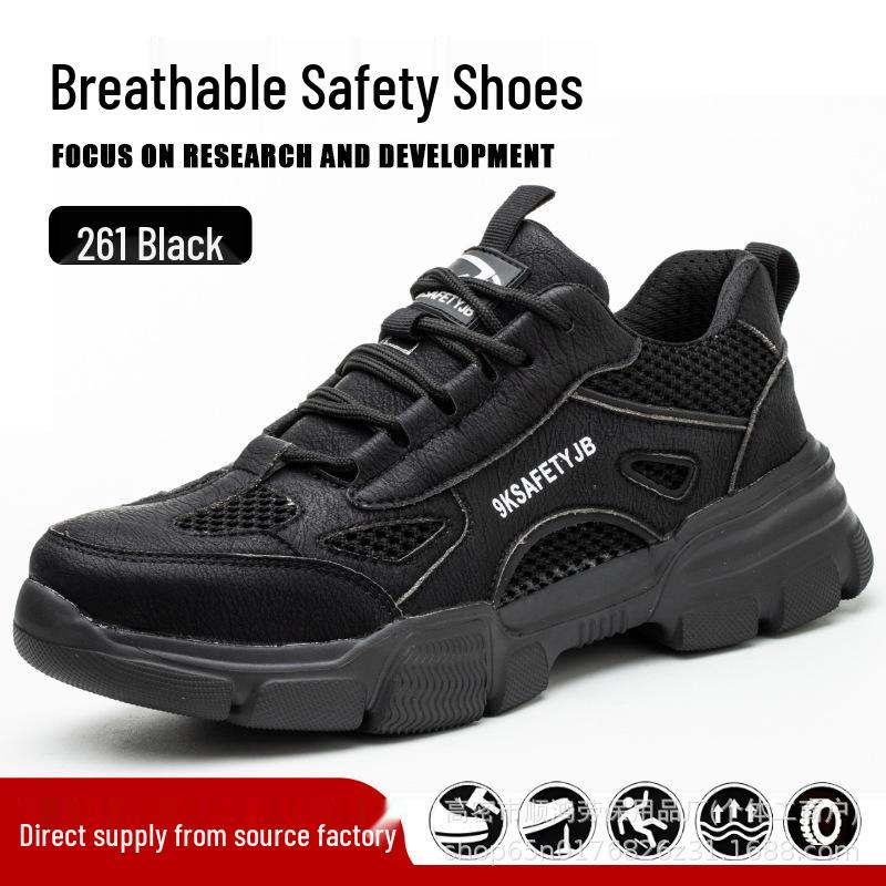 All-Season Steel Toe Cap Safety Shoes: Anti-Smash, Anti-Puncture, and Slip-Resistant Work Shoes for Comfortable Protection.