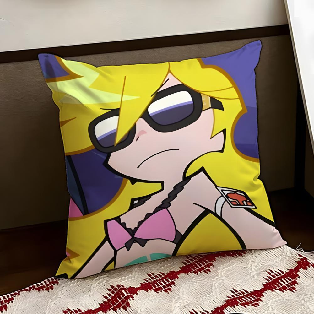 Anime Ppanty and stocking Cushion Cover Reversible Soft Durable Pillow Cover Home Car MultiScene Use for Daily Comfort