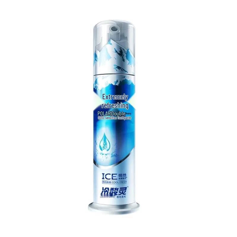 

Langshenling Extreme Cool Double Anti-Sensitive Pump Toothpaste 130g