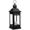 Glass Iron Lantern with One Pillar Candle Lantern for Home Decoration|Candle Holders for Home Decor Pack of 1