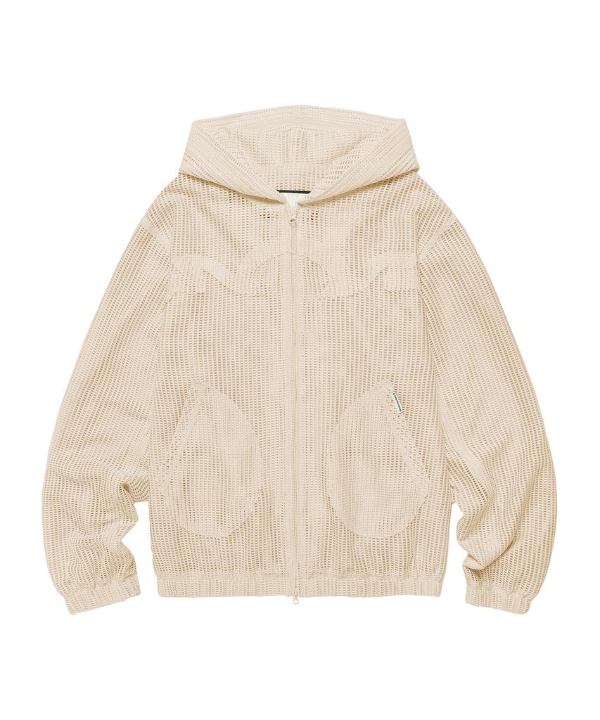 Thevinylhouse Mesh Grid Jacket Ivory