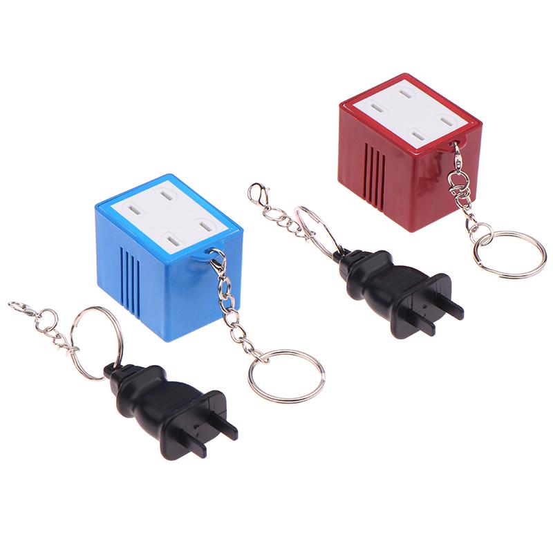 Creative Mini Socket Music Keychain Fun Singing Key Chain Couple Keyring Backpack Pendant Car Key Holder Cute Little Gift