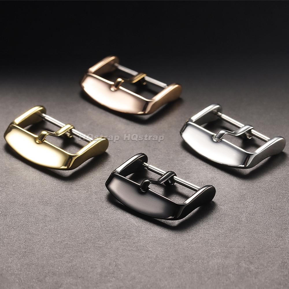 Fibbia in Acciaio Inossidabile per Cinturino in Pelle 12mm 14mm 16mm 18mm 20mm 22mm 24mm Bottone Metallico Chiusura a Perno Accessori per Orologi