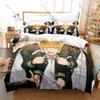 Cool Hit Shonen Delinquent Anime Wind Breaker Hayato Suou 3PCS Bedding Duvet Cover + 2 Pillowcases Otaku Fan Quilt Set