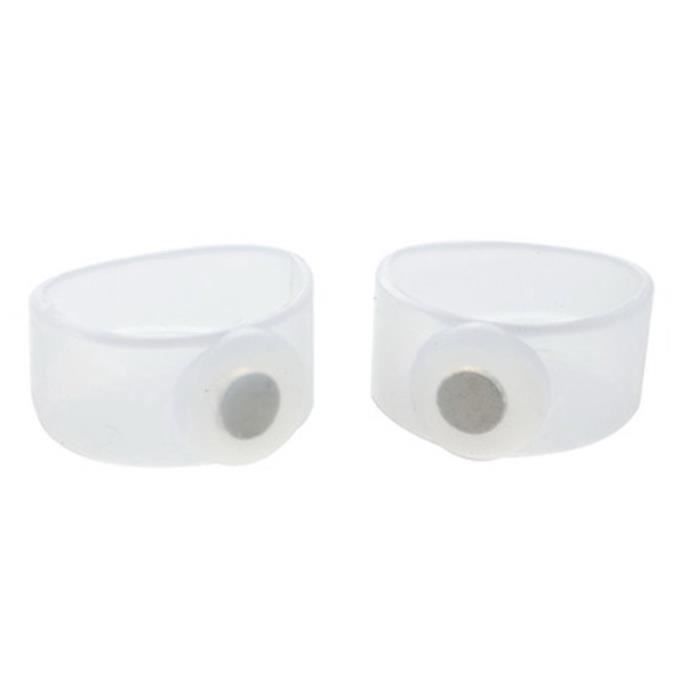 2 pcs nouveau anneau d'orteil magnétique garder en forme minceur perte de poids soins de santé 30 * 25 * 12mm
