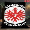 1pz Coperta in Flanella con Stampa Eintracht Frankfurt, Alta Qualità, Confortevole per Tutte le Stagioni, Decorazione per la Casa, Calore e Comfort
