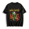 Santa's Favorite Nurse Christmas Themed Graphic Top Pure Cotton T-shirt