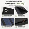 5V 12W Foldable Solar Panel Charger Portable Solar Power with USB-A USB-C Ports High Efficiency Monocrystalline Cell for Outdoor Camping Hiking