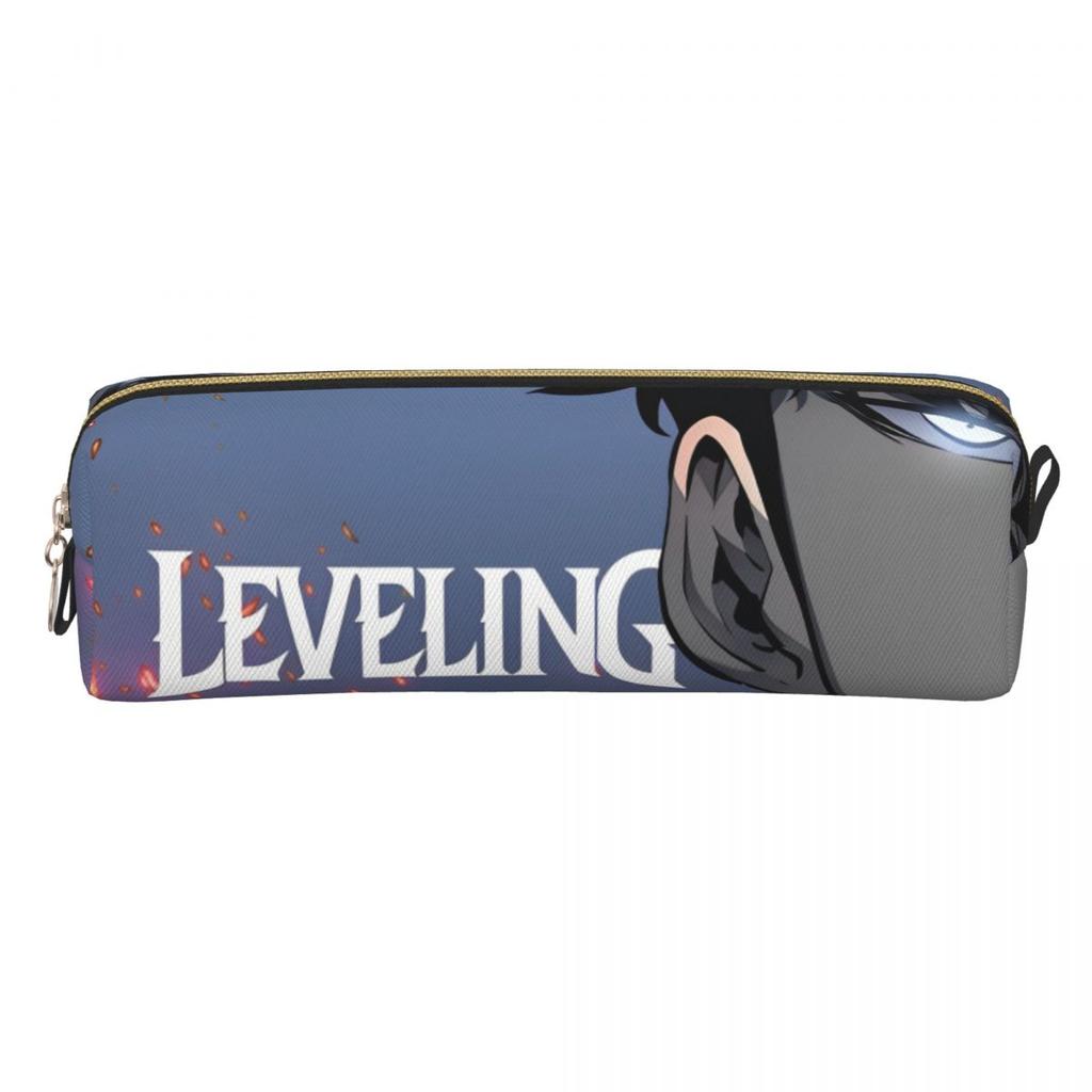 Creative S-Solo L-Leveling Anime Pencil Cases Pencilcases Pen for Student Big Capacity Bag Students School Gift Stationery