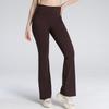 1011 Spring and Autumn Naked High Waist Hip Lifting Flared Pants High Elastic Trace Running Fitness Pants Slightly Pulled Yoga Pants