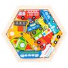 3D Cartoon Puzzle: Large Wooden Building Blocks for Kids 3-6