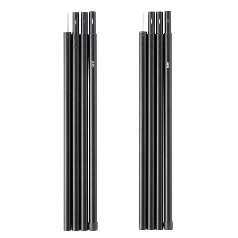 LOGOS Al Black Canopy Pole 180 (set of 2) 71909005 (Approx.) Diameter 1.9 X Height 180cm