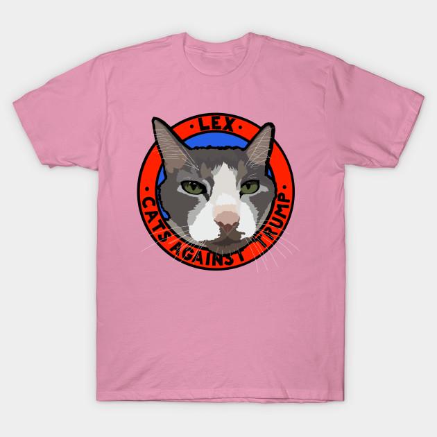 T Shirt Women Cats Against Trump Lex Harajuku Print Kawaii Tshirt Summer Short Sleeve Female T-Shirt Top Tee