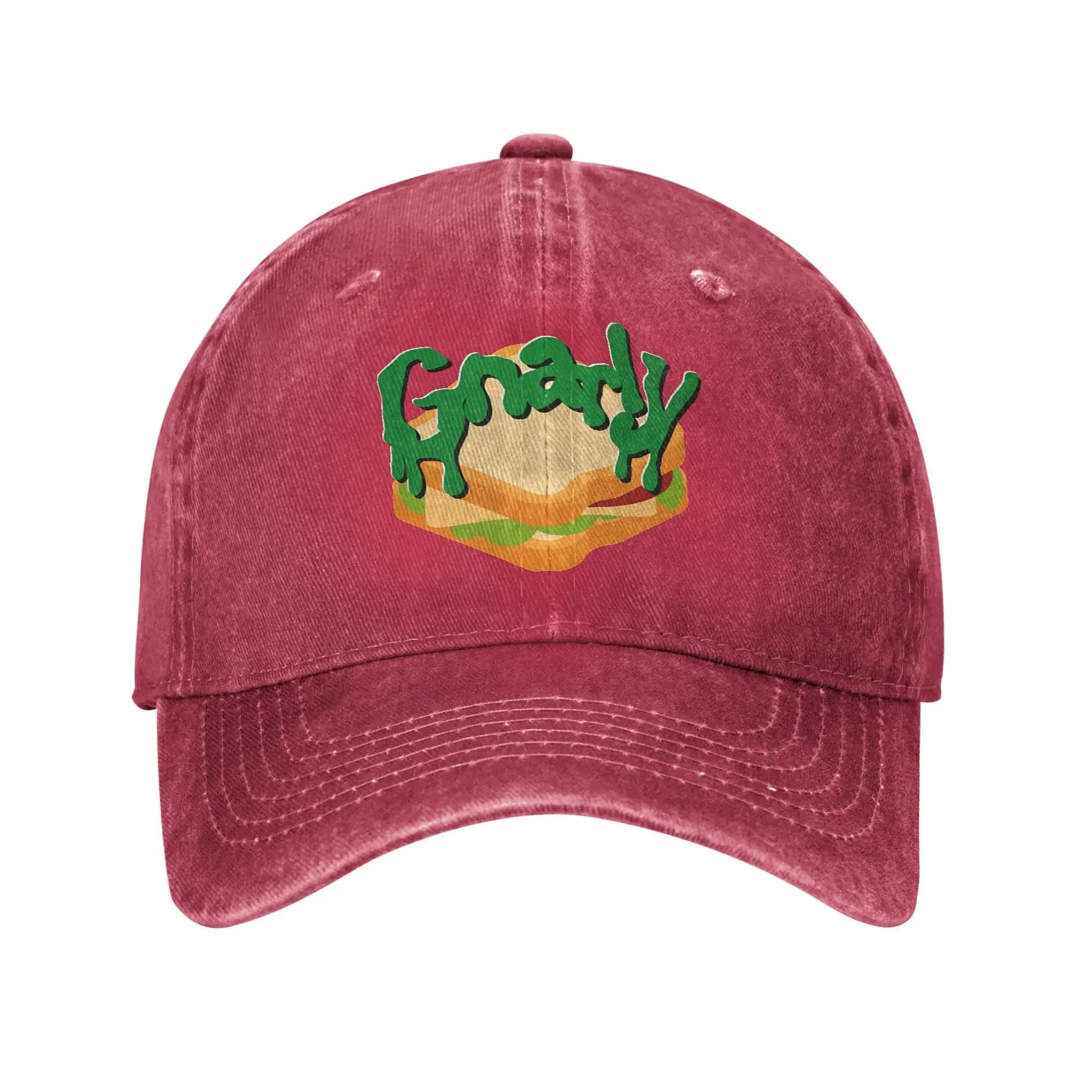 Gnarly KATSEYE Song Baseball Cap Sun  Outdoor Gym Adjustable Washed Trucker Hat Unisex Women yk Retro Print Snapback Cap One Size