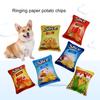 Brinquedo de apito para cachorro, mordedor macio, resistente, embutido, chip de som, formato de molar, brinquedo para mastigar, suprimentos para animais de estimação