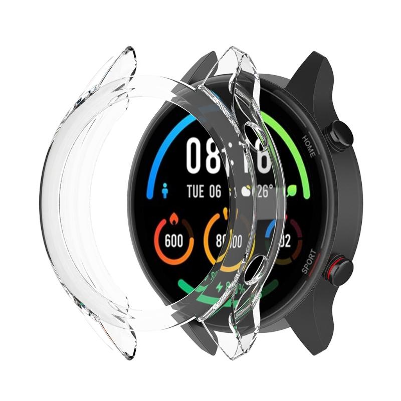 Protective for Case for  Mi Watch Color Sports Edition Scratch-Resistant Shockproof Frame Cover Wear Resistant for Shell
