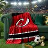 Jersey Devils Logo Throws Blanket Flannel Blankets Plush for Couch Bed Gifts for Men Women Travel Picnic Blanket Christmas Fan Gifts