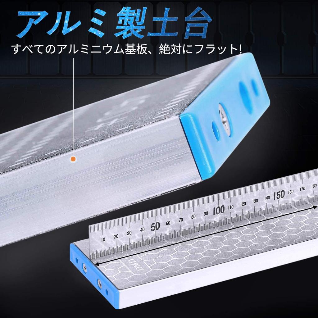 GOKEI Diamond Whetstone Whetstone Surface Aluminum Grit for Rough Sharpening and Coarse Grit for Medium Knife Ceramic Correction Stone & Refinisher,