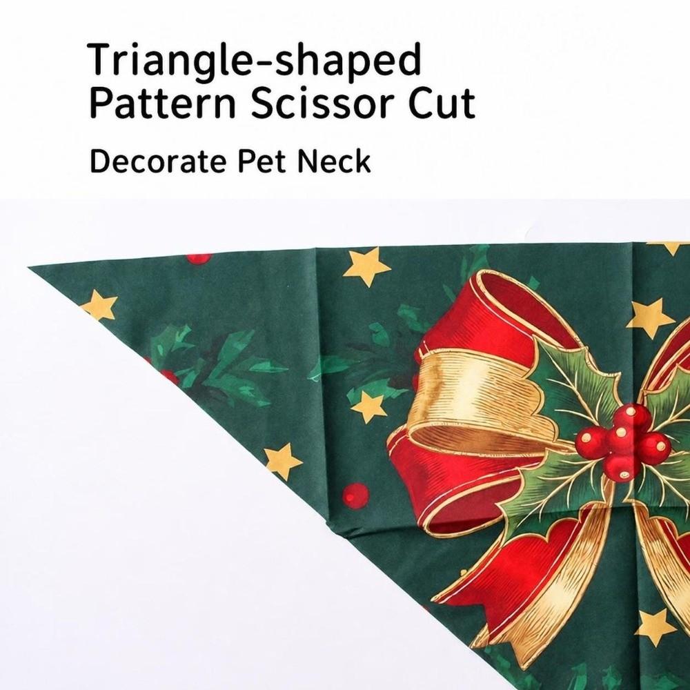 Adjustable Pet Christmas Costume Set Dog Christmas Bandana Scarf Cats Small Dogs