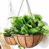 1 Pcs 8/10 Inch Home Balcony Decoration Plant Hanging Basket Metal Bracket Garden Plant Round Wire Flower Pot Planting Accessory
