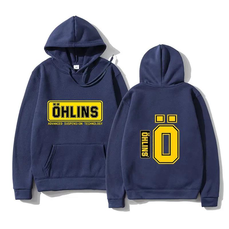 2025 Autumn Winter Men Suspension Car Thermal Sweatshirt  Motorcycle Sport Racing Ohlins Shock Hoodies Long SleevesLadies Unisex