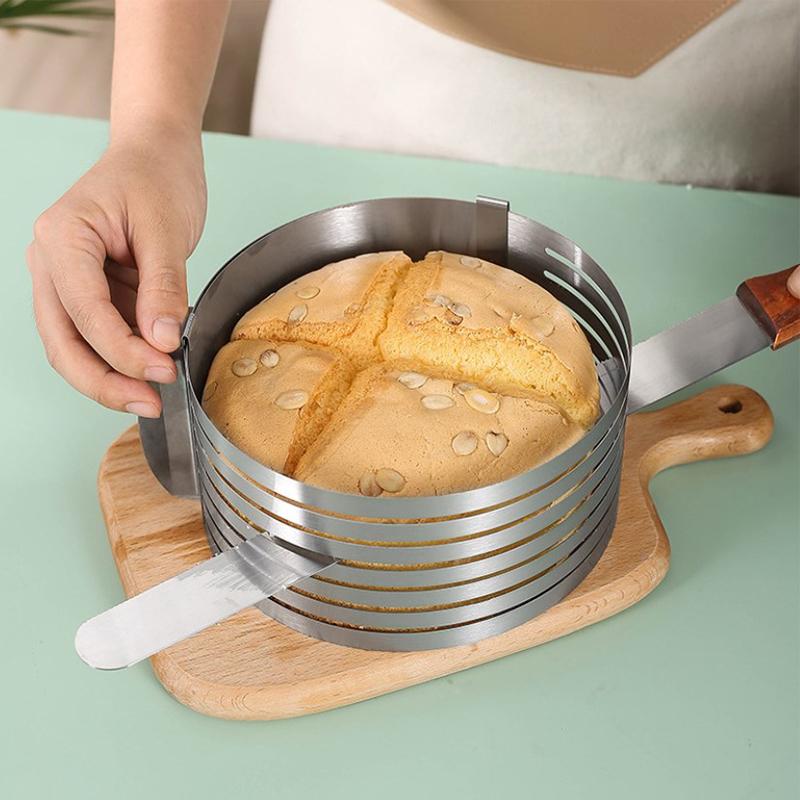 Diy Adjustable Cake Cutter Slicer Mold Bakeware Cutter Cake Slicer Ring Baking Cake Tool Kitchen Baking Accessories