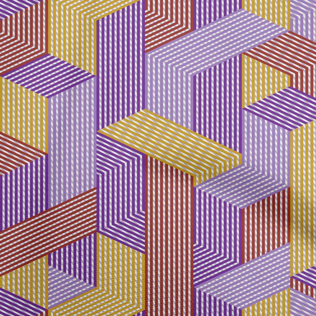 oneOone Cotton Flex Candy Red Fabric Geometrical Quilting Supplies Print Sewing Fabric By The Yard 40 Inch