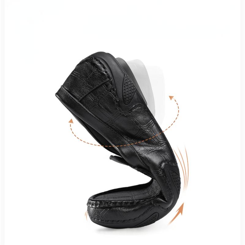 Мужская кожаная обувь Мокасины Обувь для вождения 44 коричневый — фото 3