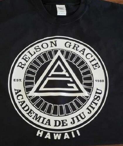 RELSON GRACIE Jiu Jitsu Academy Hawaii PRIDE FC FIGHTING T shirt UFC MMA tee S