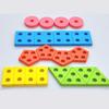 Wooden Geometric Shape Building Blocks For Kids Educational Toy For Learning And Play