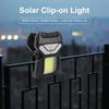 Aufsteckbare Solar-Clip-on-Lampe Bewegungssensor Gartenwandleuchte Solare Gartenleuchten Campingbeleuchtung