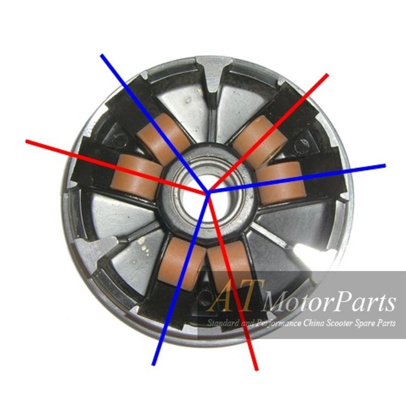 Hochleistungs DLH Variomatik-Kit mit Gewichten Antriebsriemenscheibe für Jog 50 3KJ 1PE40QMB MINARELLI Roller Motor