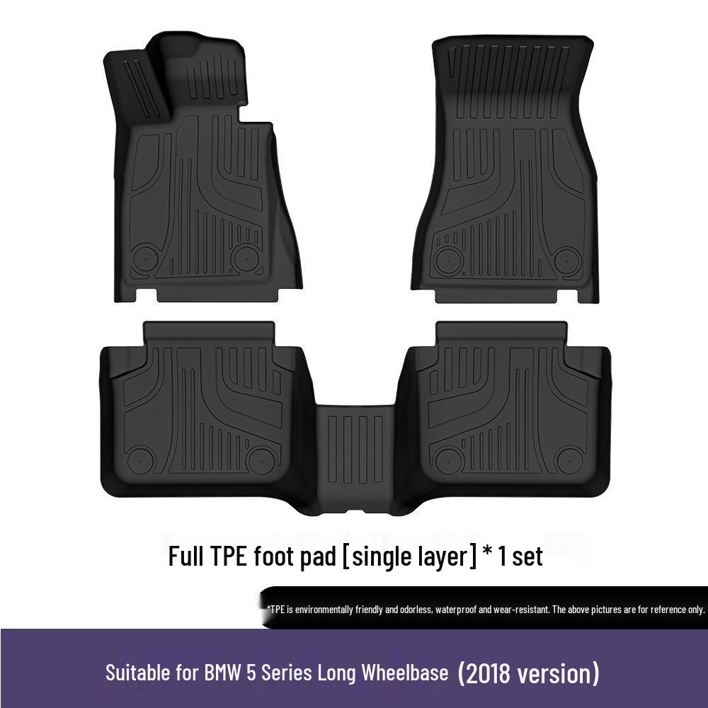 Eco-friendly TPE Floor Mats for BMW 5 Series Li (2018-2023) - Waterproof & Wear-resistant