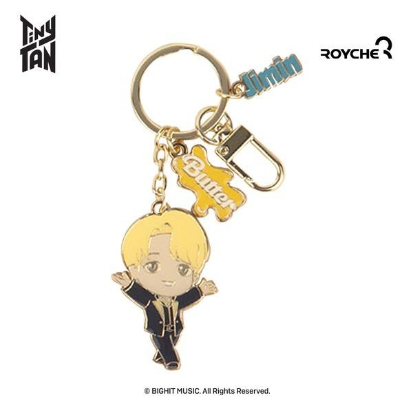 BTS (Bangtan Boys) TinyTAN Butter Swing Metall-Schlüsselanhänger, offiziell, original, authentisch, K-POP, Idol
