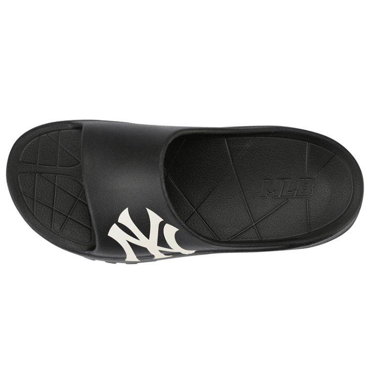 MLB Slipper New York Yankees Thick Sole Rubber Non-Slip Slide Sandals Unisex slippers Black 32SHHP111-50L