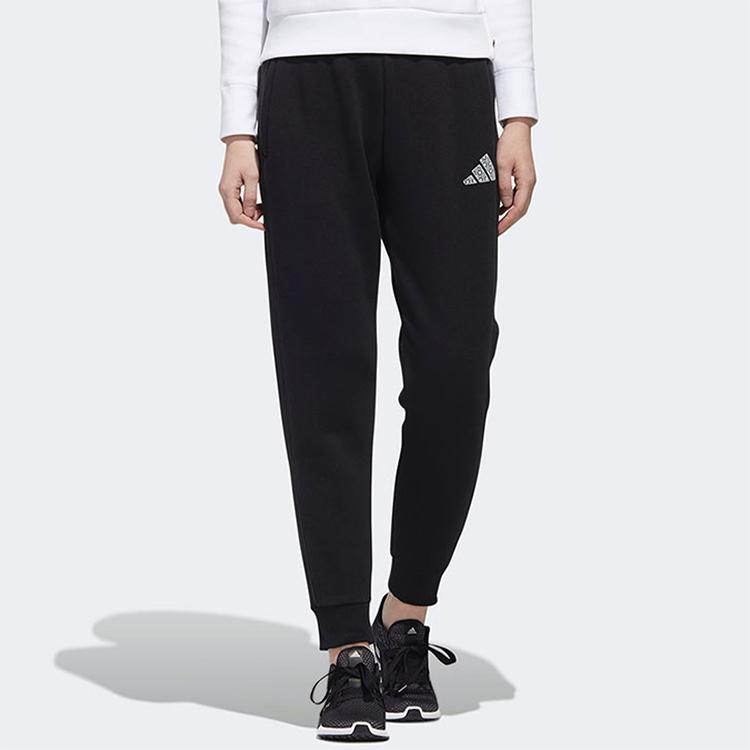 adidas Casual Tapered Running Sports Pants Women Pants Black GM1449