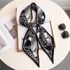 Circle Thin Scarf Decorative Scarf Scarf Versatile Narrow Ribbon Silk Scarf Commuter Temperament Bevel
