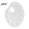Multipurpose Color Tray Paint Palette, Ten-hole Mixing Tray, Durable Thickened Student Painting Tools Plastic Art Supplies, for Watercolor Acrylic And