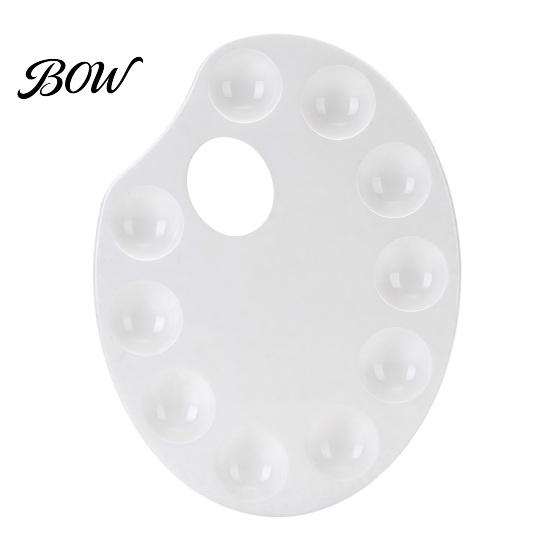 Multipurpose Color Tray Paint Palette, Ten-hole Mixing Tray, Durable Thickened Student Painting Tools Plastic Art Supplies, for Watercolor Acrylic And