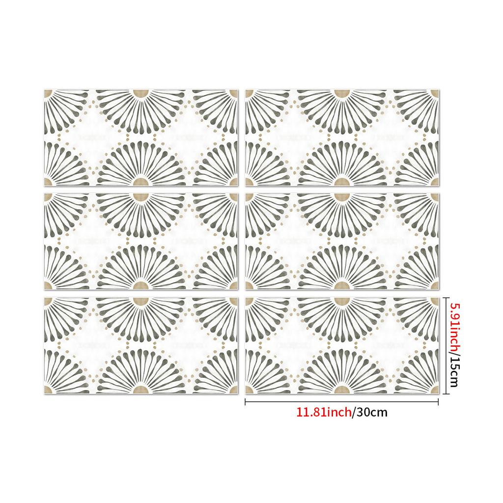 Industrial Style Retro American Tile Sticker, Self-Adhesive Waterproof Pvc Wall Decoration Kitchen Bedroom Wall Sticker Wallpaper