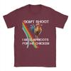 Mens Don Shoot Game Arc Raiders Chicken Meme  T Shirt Pure Cotton Clothes Funny Short Sleeve Round Neck Tees Gift Idea TShirt