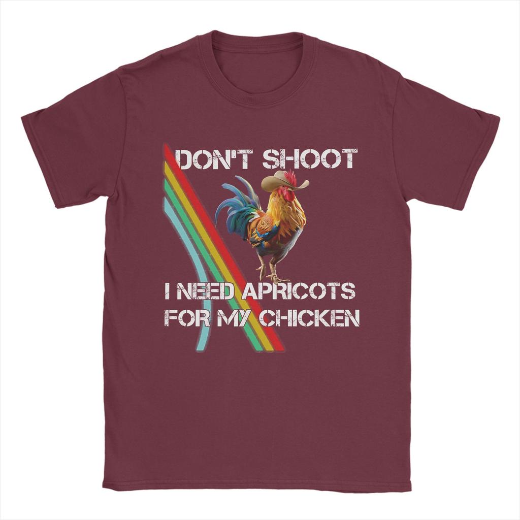 Mens Don Shoot Game Arc Raiders Chicken Meme T Shirt Pure Cotton Clothes Funny Short Sleeve Round Neck Tees Gift Idea TShirt