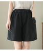 Women's Plus Size Summer Linen Cotton Shorts - New 2025 Casual Style