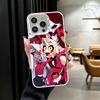 Hazbin Hotel Anime Soft Phone Case for iPhone 15 16 17 Pro Max 17Air 16E 14 Plus 13 12 Mini Shockproof Cover Back Shell