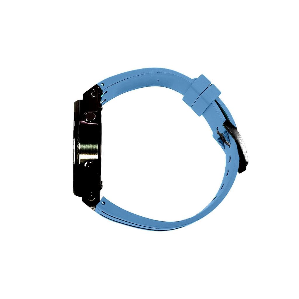 CASIO Men Liquid Crystal,Analog Dual Display Series 44mm Blue Watch GA-2100MNG-2APR(Watch3--)