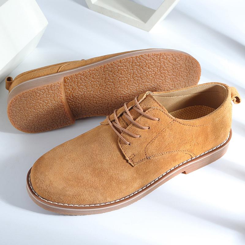 2025 autumn and winter large size new low-top lace-up men's casual small leather shoes youth trend shoes men