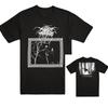 DARKTHRONE Logo T-shirt de groupe Coton T-shirt graphique Hommes Femmes Été Streetwear
