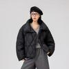 Womens 2026 Winter Oversized Lapel Quilted Down Jacket 90% Duck Warm Short Puffer Coat