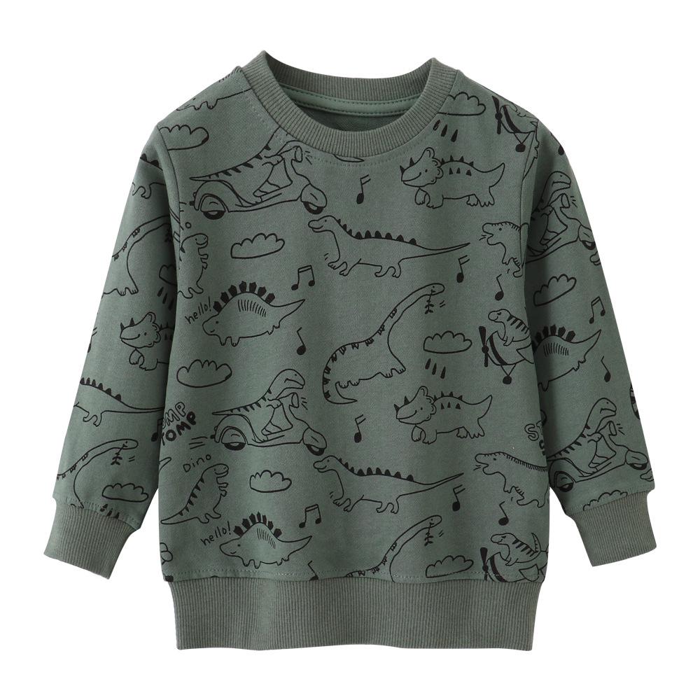 European Style Boys' Cotton Long Sleeve Hoodie - Autumn/Winter Children's Clothing